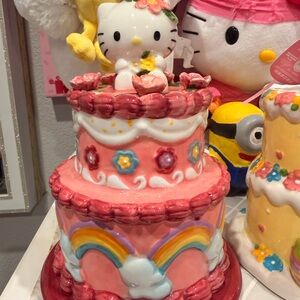 Hello Kitty Pink Ceramic Cake Art